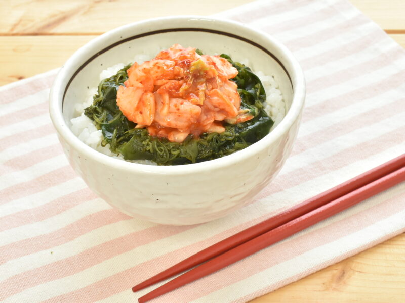 海藻三昧キムチ丼