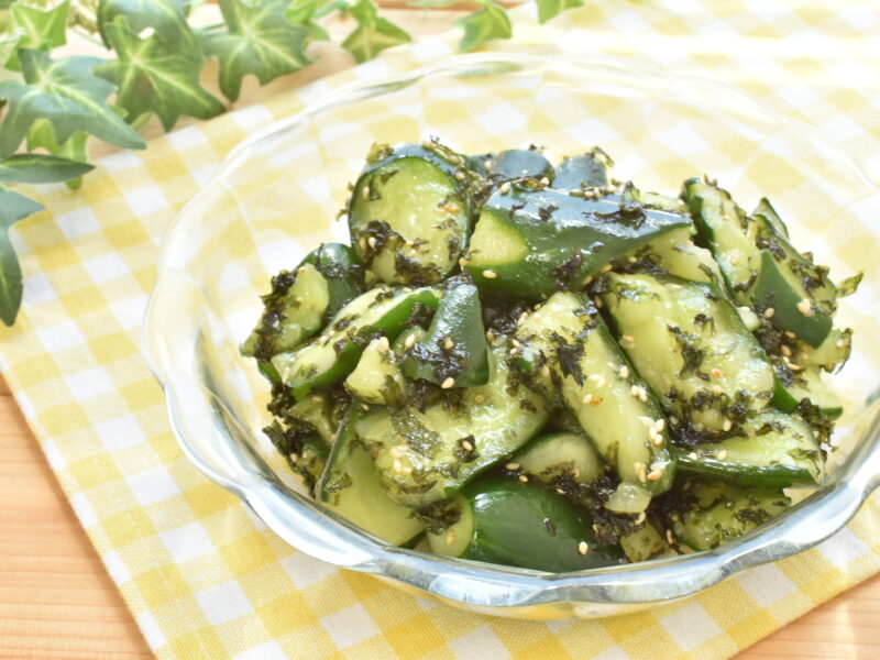 きゅうりとぶっかけ海苔の中華和え