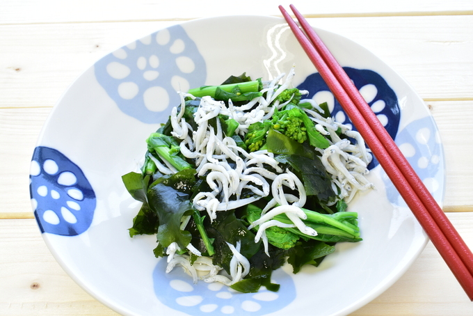 わかめと菜の花のおひたし